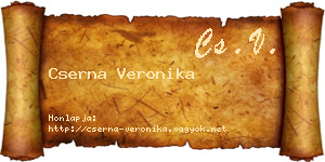 Cserna Veronika névjegykártya